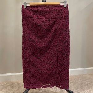 Express Lace Pencil Skirt